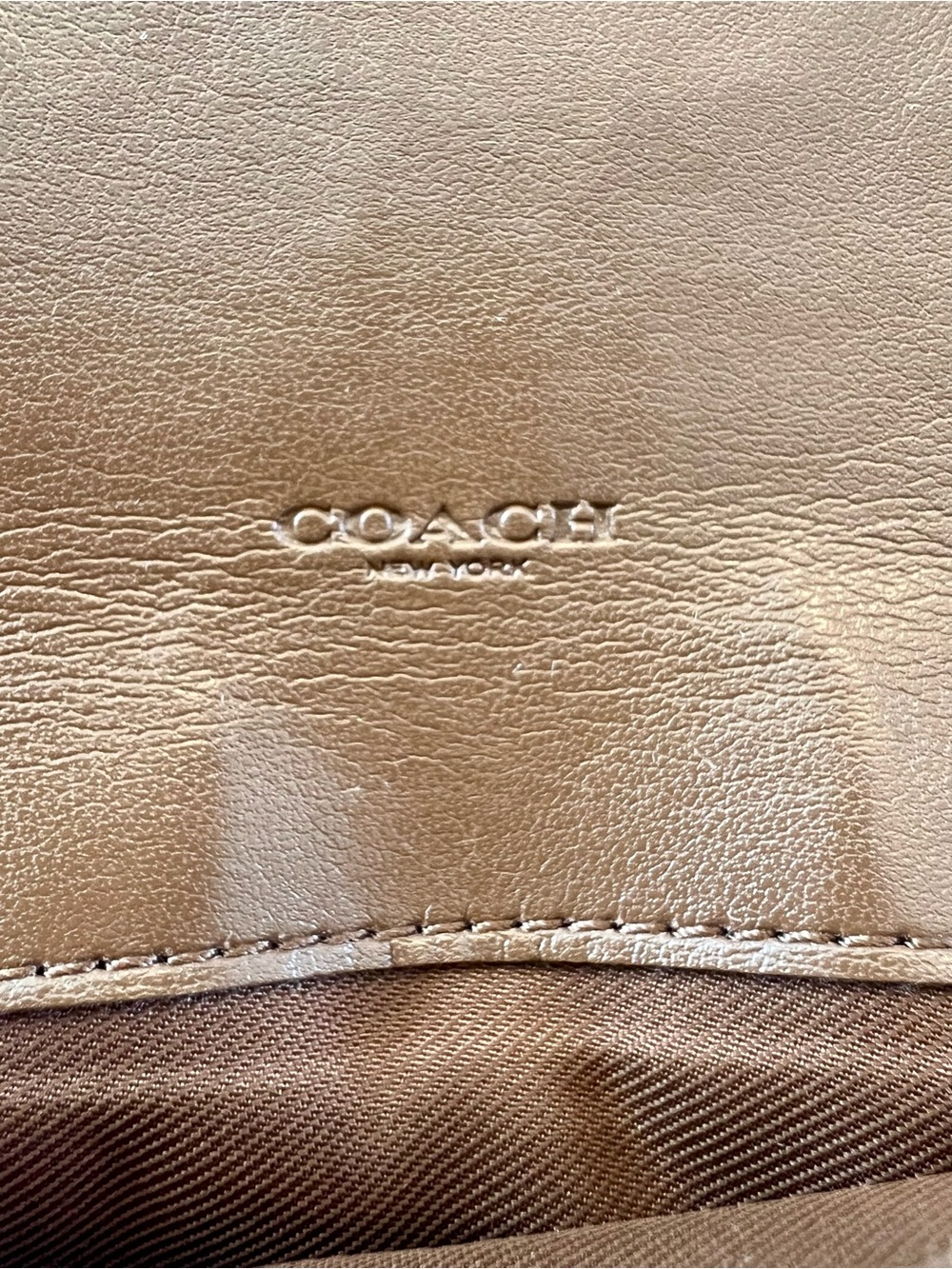 Coach Signature Wallet With Checkbook in Brown - Picture 9 of 12